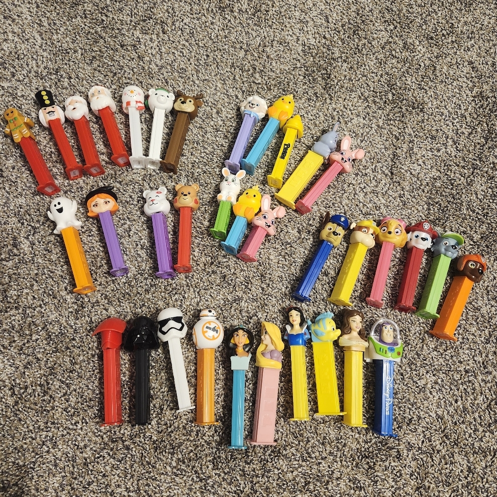 Pez Dispensers -35 Total